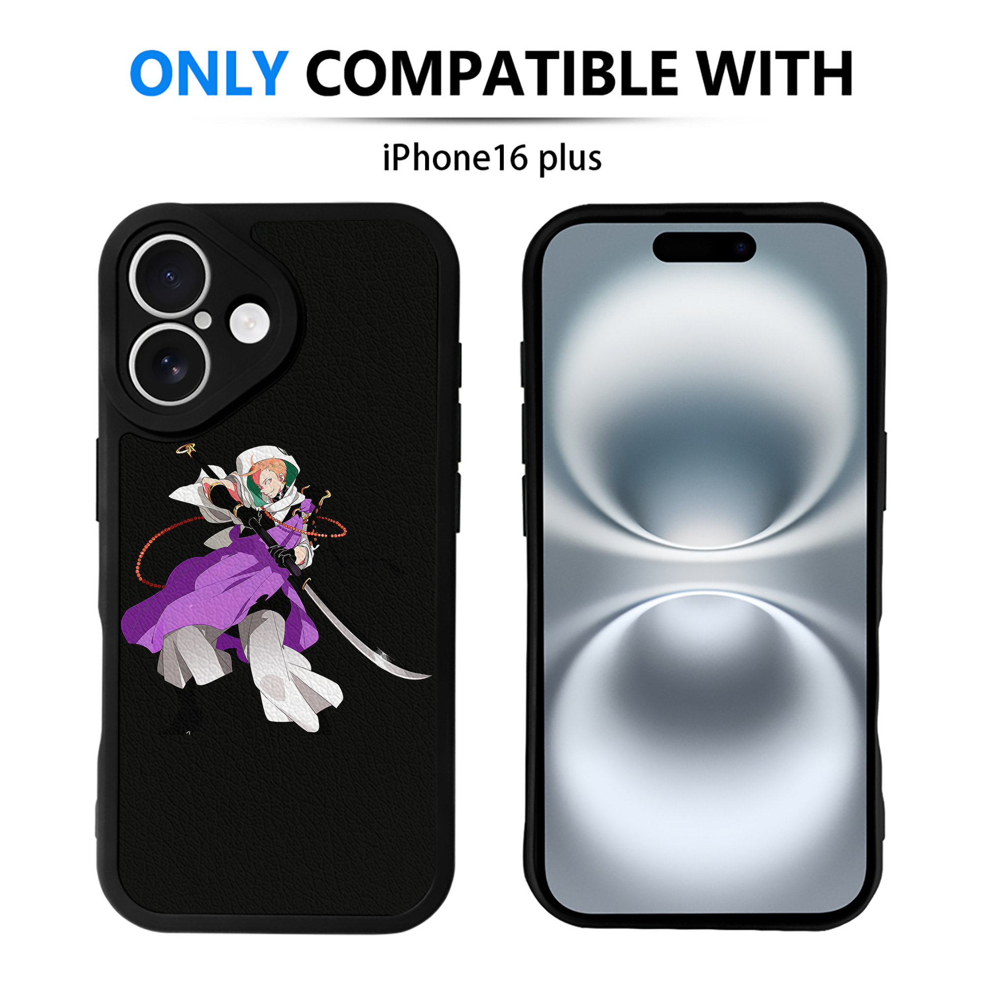 （画像用） 刀剣乱舞 Touken Ranbu 【iPhone 16シリーズ対応】シリコンスマホケース（レザー調） 材質：シリコン